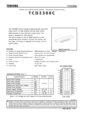 TCD2300C Datasheet PDF Toshiba