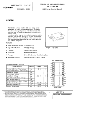 TCD5340C Datasheet PDF Toshiba