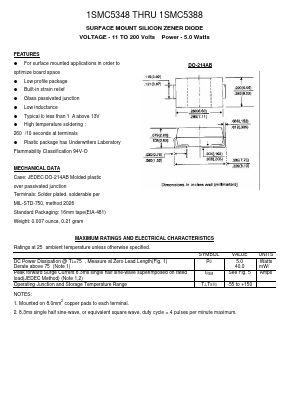 1SMC5348 Datasheet PDF Transys Electronics Limited