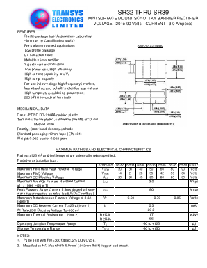 SR33 Datasheet PDF Transys Electronics Limited
