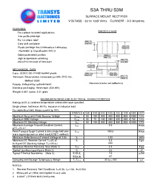 S3A Datasheet PDF Transys Electronics Limited
