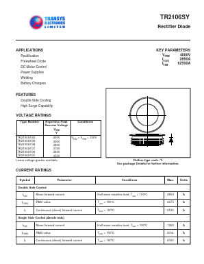 TR2106SY40 Datasheet PDF Transys Electronics