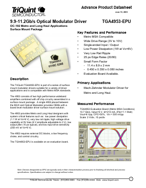 0603YC103KAT Datasheet PDF TriQuint Semiconductor