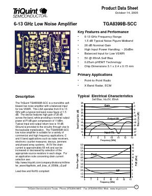 TGA8399B-SCC Datasheet PDF TriQuint Semiconductor