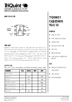 TQ5M31K Datasheet PDF TriQuint Semiconductor