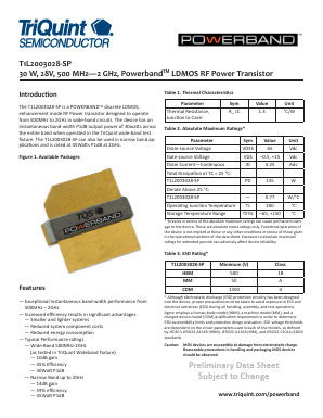 T1L2003028-SP Datasheet PDF TriQuint Semiconductor