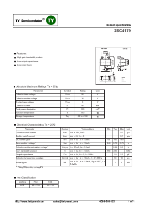 C4179 Datasheet PDF TY Semiconductor