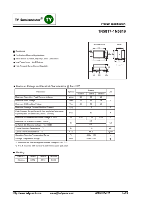 SS12_ Datasheet PDF TY Semiconductor