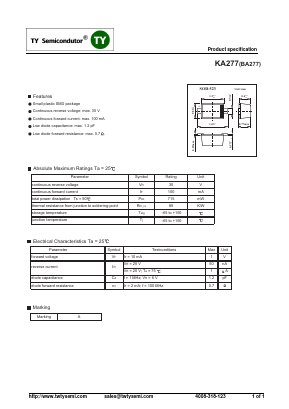 KA277 Datasheet PDF TY Semiconductor