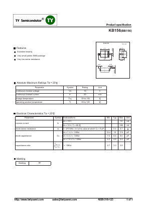BB156 Datasheet PDF TY Semiconductor