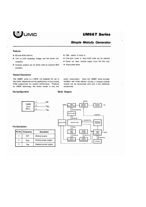 UM66T06 Datasheet PDF UMC Corporation