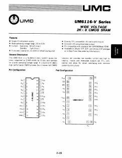 UM6116H-V Datasheet PDF UMC Corporation