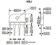 KBJ602 Datasheet PDF UNIOHM CORPORATION
