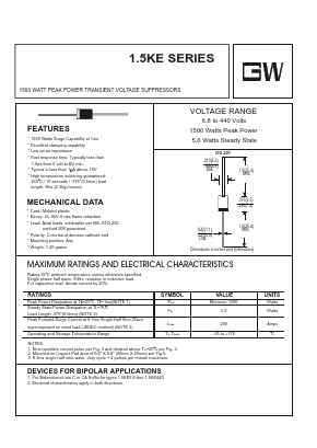 1.5KE56 Datasheet PDF UNIOHM CORPORATION