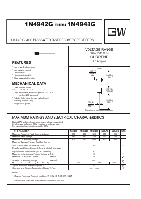 1N4947G Datasheet PDF UNIOHM CORPORATION