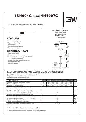 1N4003G Datasheet PDF UNIOHM CORPORATION
