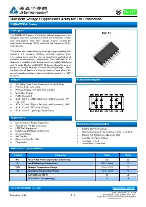 SMDA05C-8 Datasheet PDF UN Semiconducctor INC
