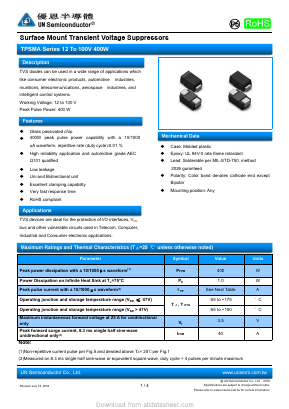 TPSMA82CA Datasheet PDF UN Semiconducctor INC