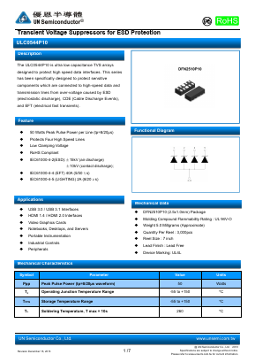 ULC0544P10 Datasheet PDF UN Semiconducctor INC