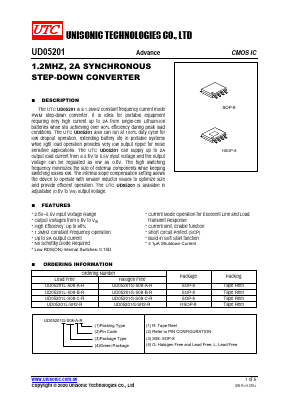 UD05201L-S08-B-R Datasheet PDF Unisonic Technologies