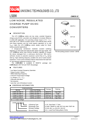 L5200L-50-AH6-R Datasheet PDF Unisonic Technologies