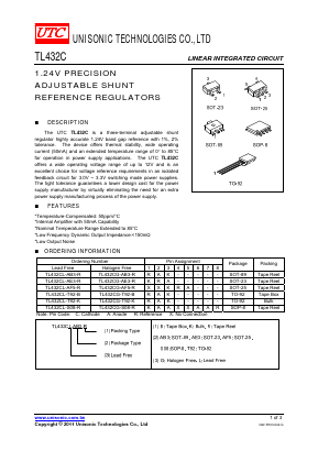 TL432C Datasheet PDF Unisonic Technologies