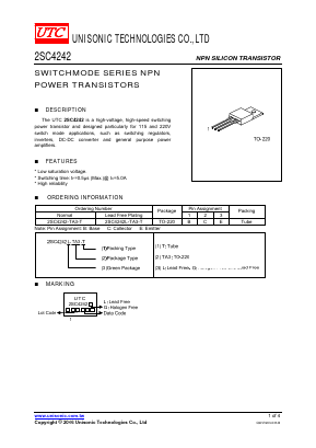 C4242-TA3-T Datasheet PDF Unisonic Technologies