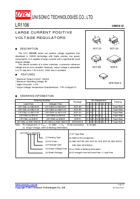 LR1106G-18-S08-R Datasheet PDF Unisonic Technologies