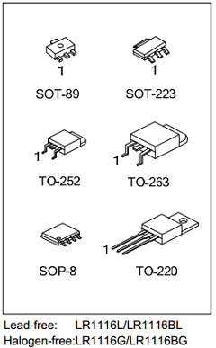 LR1116B-12-TN3-B-R Datasheet PDF Unisonic Technologies