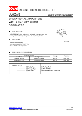 UM605A Datasheet PDF Unisonic Technologies