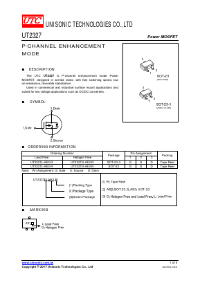 UT2327L-AE3-R Datasheet PDF Unisonic Technologies