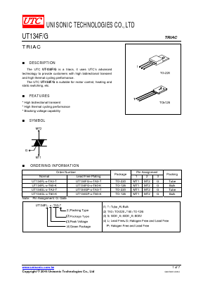 UT134F Datasheet PDF Unisonic Technologies