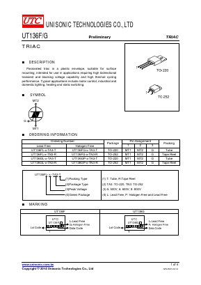 UT136GL-X-TN3-R Datasheet PDF Unisonic Technologies