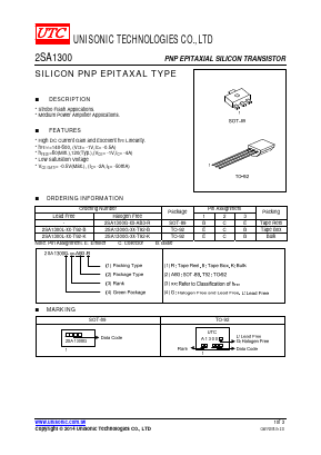 A1300 Datasheet PDF Unisonic Technologies