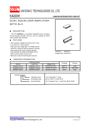 KA22241G-S14-T Datasheet PDF Unisonic Technologies