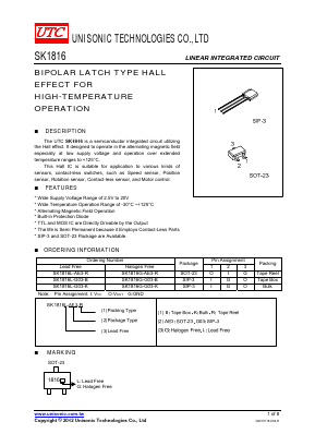 SK1816L-G03-K Datasheet PDF Unisonic Technologies