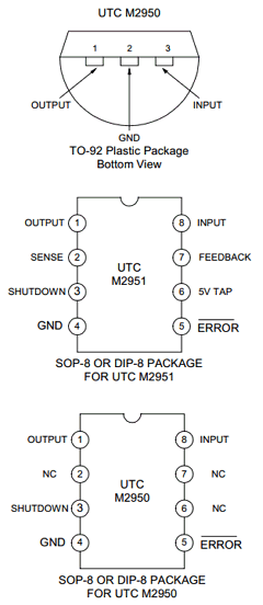 UTCM2951-2.5 Datasheet PDF Unisonic Technologies