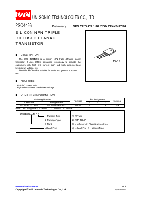 2SC4466 Datasheet PDF Unisonic Technologies