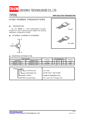 TIP35CL Datasheet PDF Unisonic Technologies