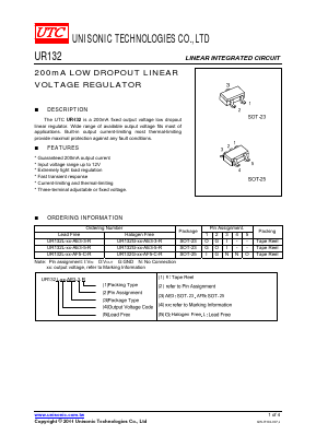 UR132G-33-AE3-C-R Datasheet PDF Unisonic Technologies