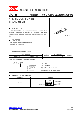 UN2488L-X-T3P-T Datasheet PDF Unisonic Technologies