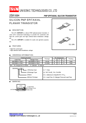 A1694 Datasheet PDF Unisonic Technologies