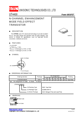 UT4430 Datasheet PDF Unisonic Technologies