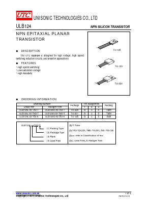 ULB124G-XX-TM3-T Datasheet PDF Unisonic Technologies