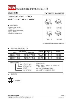 MMBT1015L-X-AC3-R Datasheet PDF Unisonic Technologies
