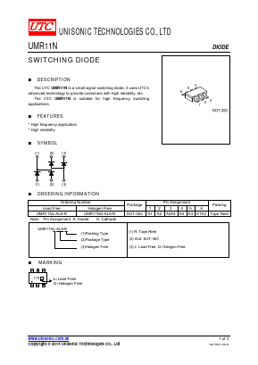 UMR11NG-AL6-R Datasheet PDF Unisonic Technologies