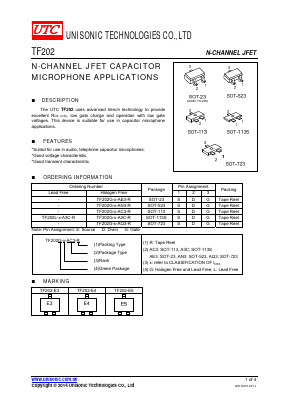 TF202G-X-AE3-R Datasheet PDF Unisonic Technologies