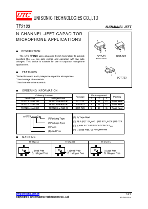 TF2123G-A-AE3-R Datasheet PDF Unisonic Technologies
