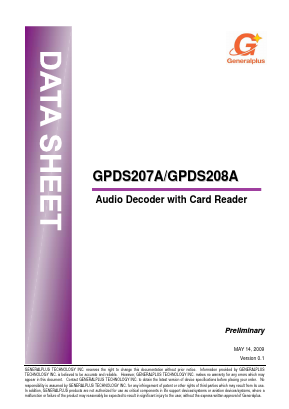 GPDS207A Datasheet PDF Unspecified