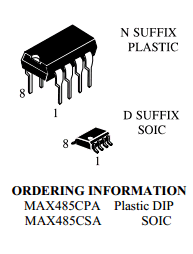 MAX485CSA Datasheet PDF Unspecified1